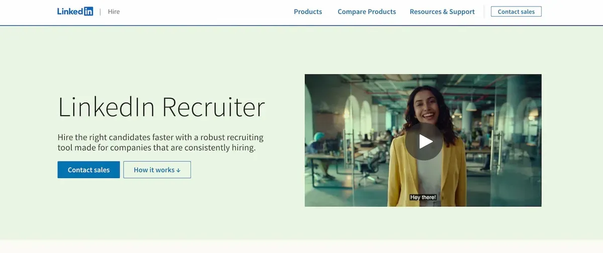 LinkedIn Recruiter search interface for candidate sourcing