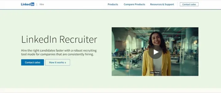 LinkedIn Recruiter talent acquisition platform interface