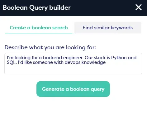 Boolean Query builder